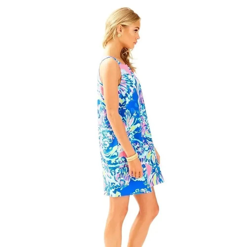 Lilly Pulitzer Jackie Shift 100% Silk Dress, Size Small MSRP $228